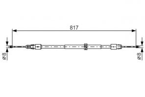Bosch 1 987 482 024 - Brzdové lano -