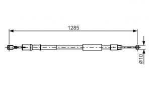Bosch 1 987 482 026 - Brzdové lano -