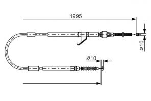 Bosch 1 987 482 069 - Brzdové lano -