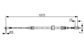 Bosch 1 987 482 131 - Brzdové lano -