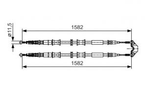 Bosch 1 987 482 138 - Brzdové lano -