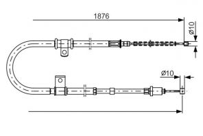 Bosch 1 987 482 183 - Brzdové lano -