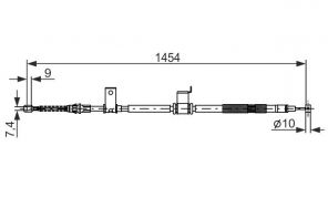 Bosch 1 987 482 294 - Brzdové lano -