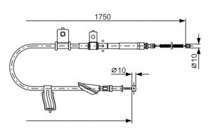 Bosch 1 987 482 352 - Brzdové lano -