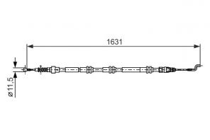 Bosch 1 987 482 376 - Brzdové lano -