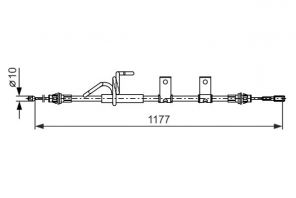 Bosch 1 987 482 404 - Brzdové lano -