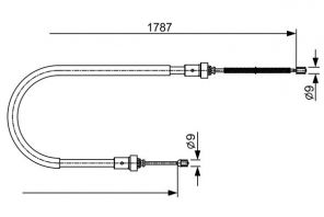 Bosch 1 987 482 410 - Brzdové lano -
