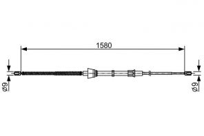 Bosch 1 987 482 446 - Brzdové lano -