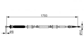 Bosch 1 987 482 580 - Brzdové lano -