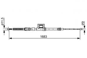 Bosch 1 987 482 645 - Brzdové lano -