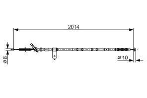 Bosch 1 987 482 786 - Brzdové lano -