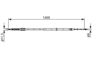 Bosch 1 987 482 789 - Brzdové lano -