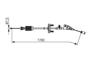Bosch 1 987 482 796 - Brzdové lano -