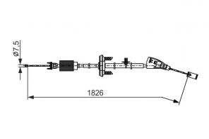 Bosch 1 987 482 799 - Brzdové lano -