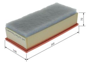 Bosch F 026 400 058 - Vzduchový filter
