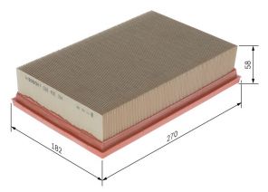 Bosch F 026 400 104 - Vzduchový filter -