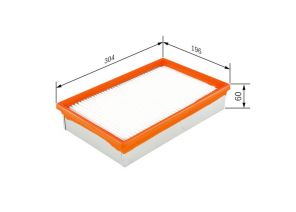 Bosch F 026 400 113 - Vzduchový filter -