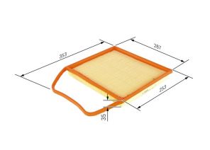 Bosch F 026 400 148 - Vzduchový filter -