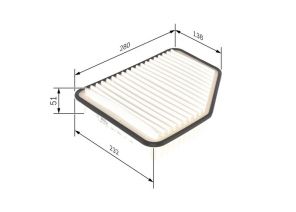 Bosch F 026 400 162 - Vzduchový filter -