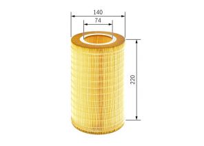 Bosch F 026 400 204 - Vzduchový filter -