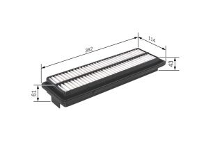Bosch F 026 400 232 - Vzduchový filter -