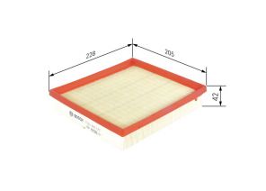 Bosch F 026 400 375 - Vzduchový filter -