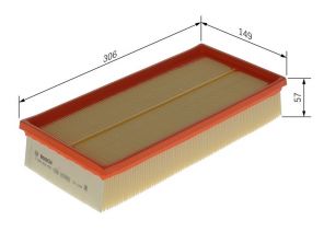 Bosch F 026 400 450 - Vzduchový filter -