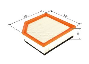 Bosch F 026 400 451 - Vzduchový filter -