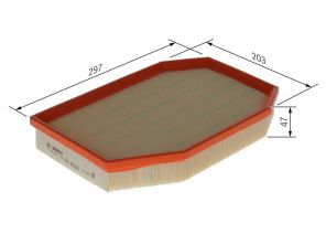 Bosch F 026 400 476 - Vzduchový filter -