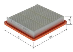 Bosch F 026 400 548 - Vzduchový filter -