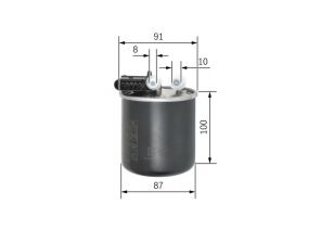 Bosch F 026 402 838 - Palivový filter