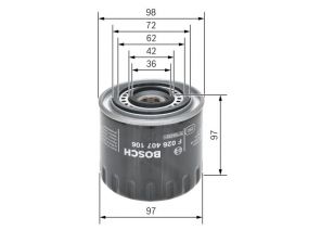 Bosch F 026 407 106 - Olejový filter