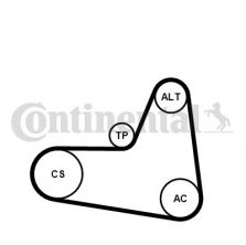 Contitech 6PK1045K2 - Sada klinového rebrovaného remeňa -