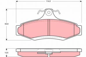 TRW GDB3172 - Brzdové platničky -