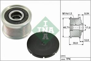 INA 535 0275 10 - Voľnobežka alternátora