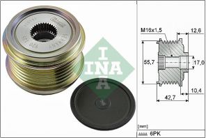 INA 535 0276 10 - Voľnobežka alternátora