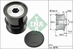 INA 535 0284 10 - Voľnobežka alternátora