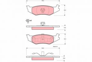 TRW GDB4012 - Brzdové platničky -