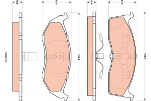 TRW GDB4091 - Brzdové platničky -