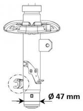 KYB 3338013 - Tlmič pruženia -
