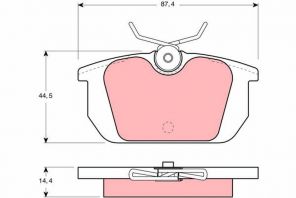 TRW GDB466 - Brzdové platničky -