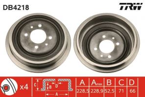 TRW DB4218 - Brzdový bubon -