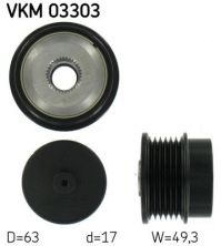 SKF VKM 03303 - Voľnobežka alternátora -