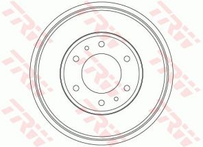 TRW DB4423 - Brzdový bubon -