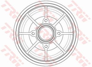 TRW DB4546MR - Brzdový bubon -