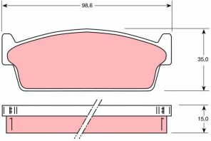 TRW GDB1021 - Brzdové platničky -