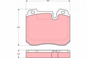 TRW GDB1161 - Brzdové platničky -