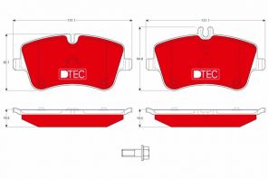 TRW GDB1413DTE - Brzdové platničky -