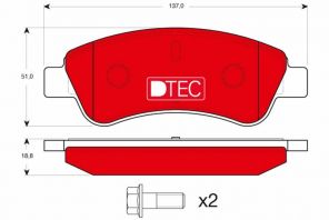 TRW GDB1463DTE - Brzdové platničky -