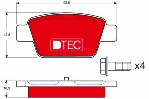 TRW GDB1485DTE - Brzdové platničky -